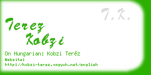 terez kobzi business card